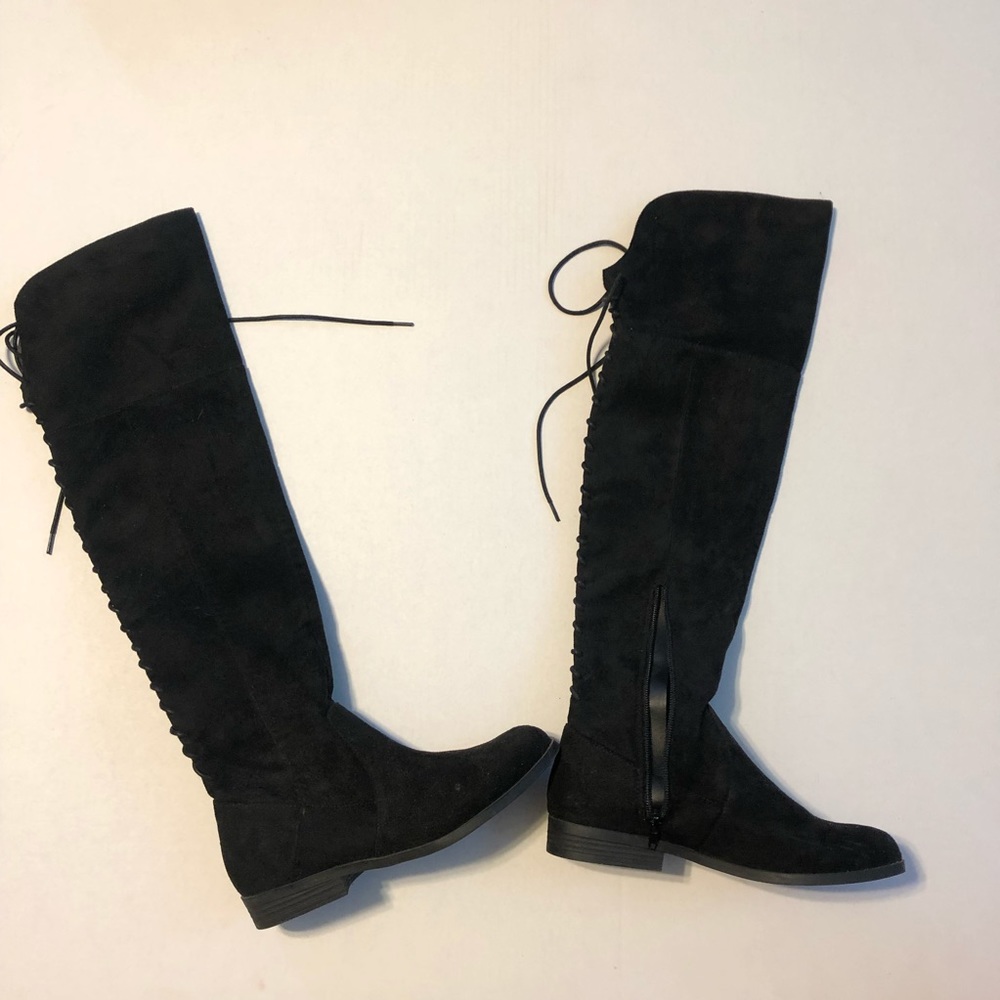 LFL RAMSEY KNEE HIGH LACE UP BOOTS